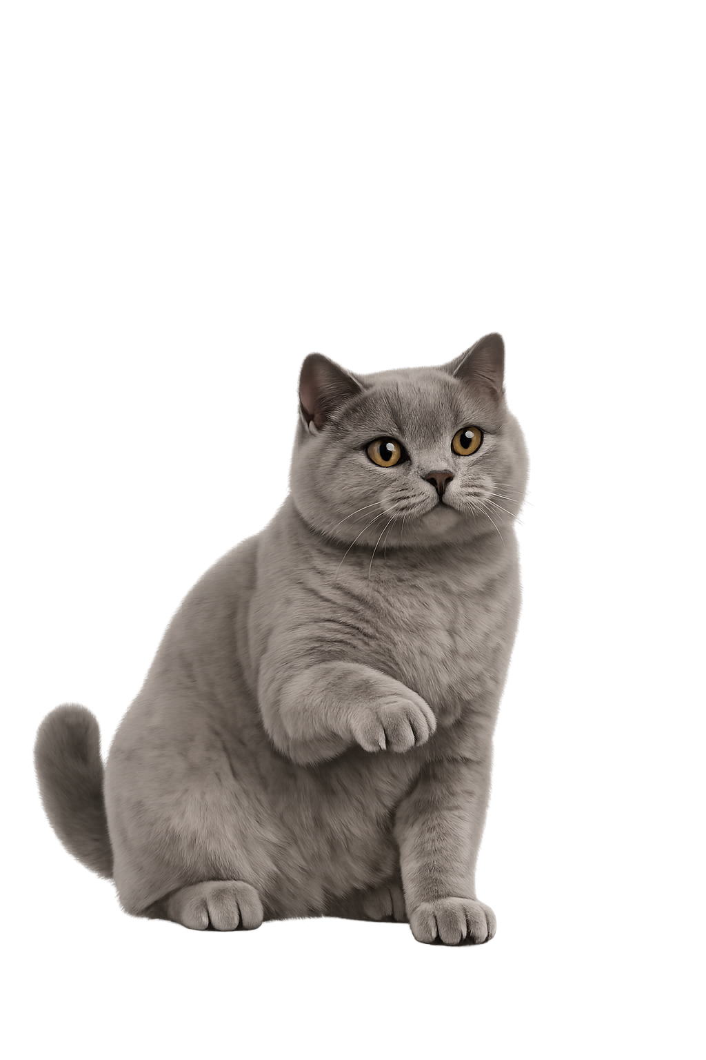 WoofMeow grey cat mascot